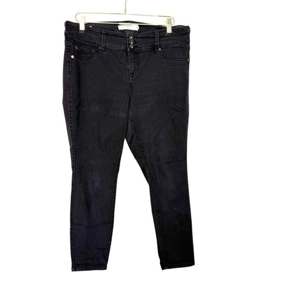 Torrid Jegging Women 16S Black Denim Jeans Stretch High Rise Soft Comfort